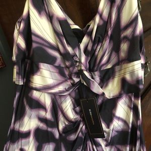 BCBG dress- new with tags- purple, black, ivory